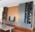 (JB) Mueble tv/biblioteca madera nogal lustre natural laqueada / 430×232×45