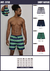 SHORT RAYADO - 3704 - tienda online
