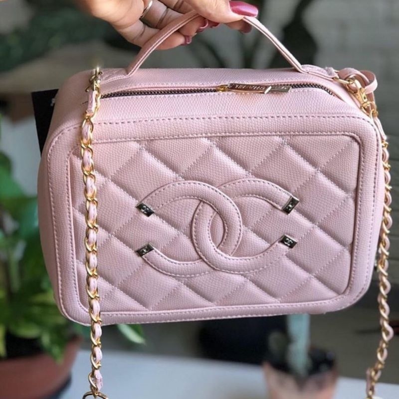 chanel bolsa with handle and chain