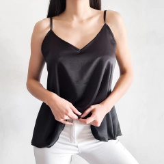 Musculosa básica satén - amatistamoda