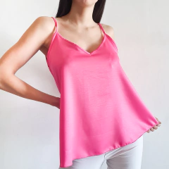 Musculosa básica satén - tienda online