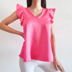 Remera blusa con volados - amatistamoda