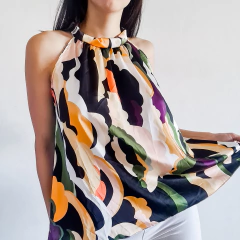 Musculosa cuello americano