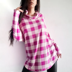 Poleron de lanilla estampada
