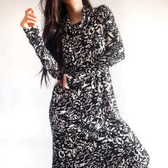Imagen de Vestido de lanilla estampado