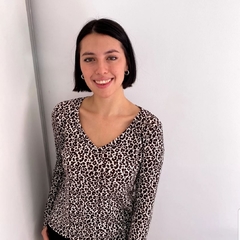 Imagen de Remera de lanilla waffle animal print