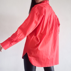 Camisa oversize poplin - amatistamoda