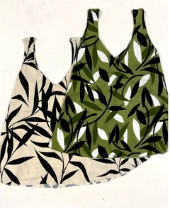 Imagen de Musculosas lino estampadas