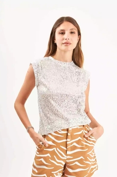 Musculosa lentejuelas - comprar online