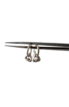 Mini Melted Heart Tiny Hoops