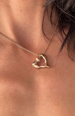 Melted Heart Bañado en Oro Rose 18k - comprar online