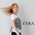 Camiseta com xadrez - Zara | TAM p
