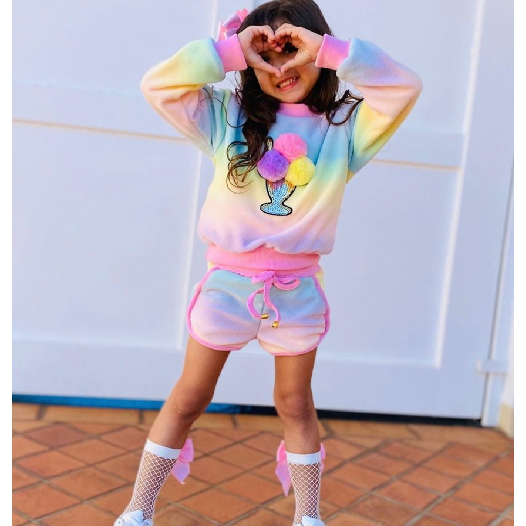 Conjunto tie dye moletom 