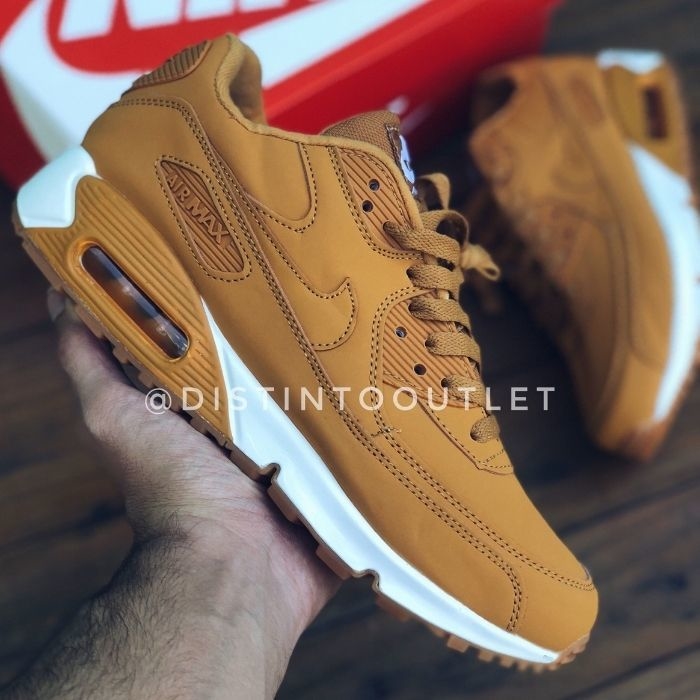 tenis air max 90 marrom