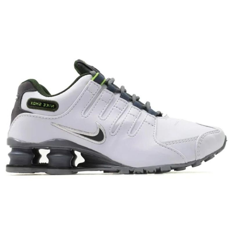 nike shox nz branco e cinza