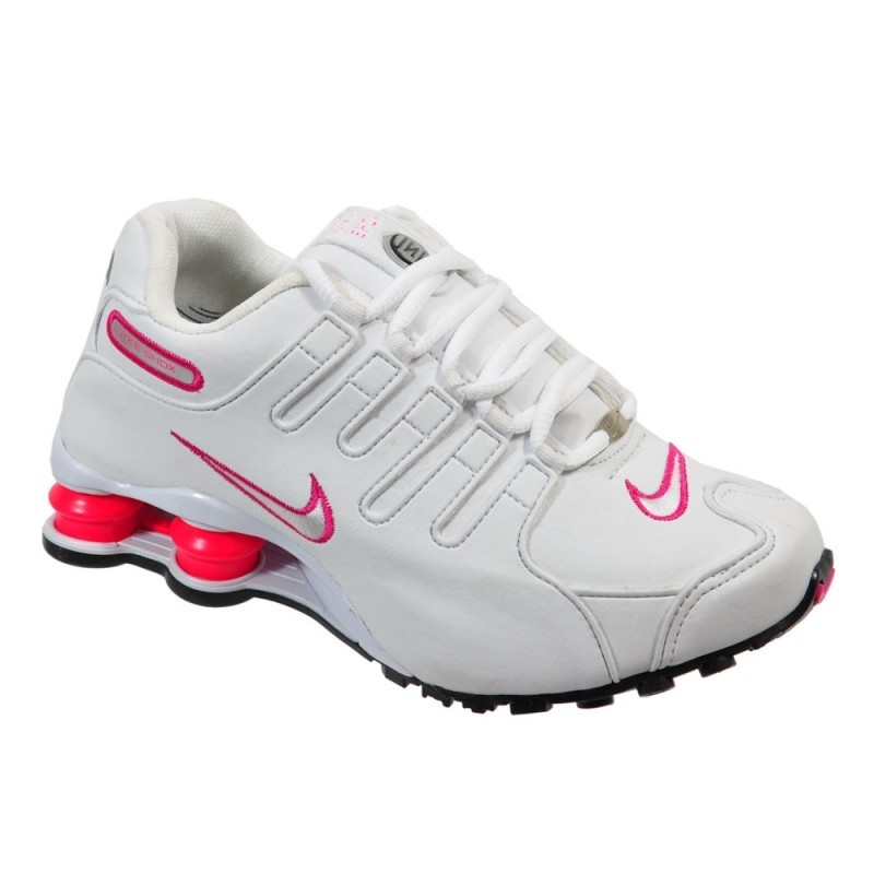 nike 4 molas branco e rosa