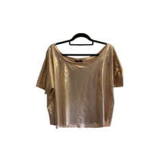 Blusa ombro a ombro em malha OURO - loja online