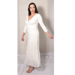 Saia tule longa - OFF WHITE