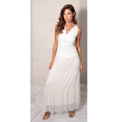 Saia tule longa - OFF WHITE na internet