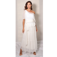 Saia tule longa - OFF WHITE - comprar online