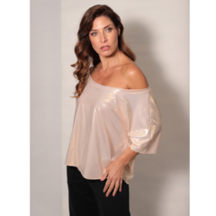 Blusa ombro a ombro em malha OURO - comprar online