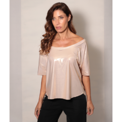 Blusa ombro a ombro em malha OURO