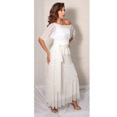 Saia tule longa - OFF WHITE na internet