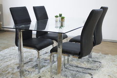 SILLA DE COMEDOR TORONTO NEGRA - Decototale