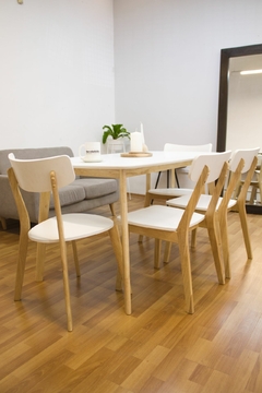 Imagen de SILLA NORWAY CURVA BLANCA