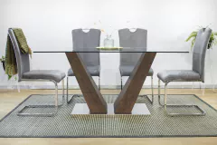 MESA HAUSE MADERA OSCURA 1.60 m x 0.90 cm - tienda online