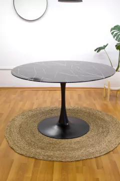 MESA TULIP MARBLE NEGRA en internet