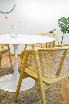MESA REDONDA TULIP PATA CENTRAL 1,00 M - Decototale mayorista de muebles