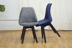 SILLA TULIP PANA AZUL - Decototale mayorista de muebles