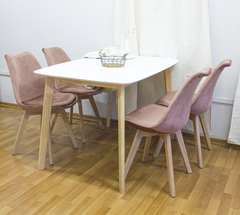 Imagen de SILLA TULIP TAPIZADA ROSA
