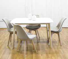 Imagen de SILLA TULIP TAPIZADA BEIGE