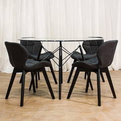 Combo mesa eames 1.20 m. + 4 sillas Butterfly