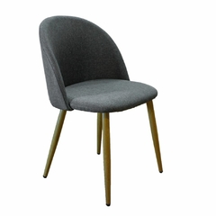 SILLA MACARON GRIS TELA