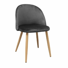 SILLA MACARON GRIS OSCURA PANA