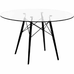 Mesa Eames clear 1.20 m + 4 sillas Butterfly en internet