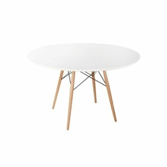 Mesa Eames white 1.00 m. + 4 sillas Tulip en internet