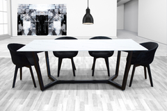 Sillon New Tulip tapizado en pana negro - tienda online