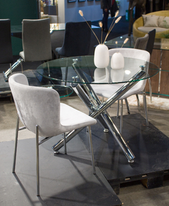 Mesa Matisse 1.00m. + 4 sillas Tess gris - comprar online