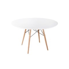 MESA EAMES REDONDA BLANCA 1M