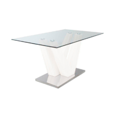 Mesa dos maderas blanca