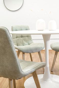 Imagen de Silla malmo ecocuero gris