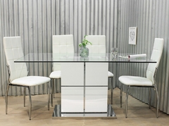 MESA DE COMEDOR VANITY BLANCA 1.60 m x 0.90 cm - comprar online