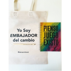 EcoKit Artistas con Sentido Cuaderno +Bolsa + Lápiz Plantable - tienda online