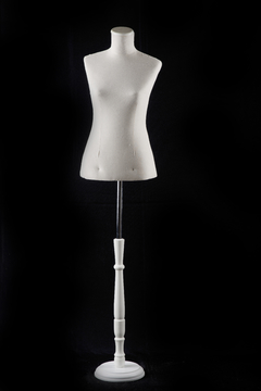 Busto de Vidriera Tipo Modista con Base