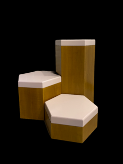 Set de Exhibidores Hexagonales