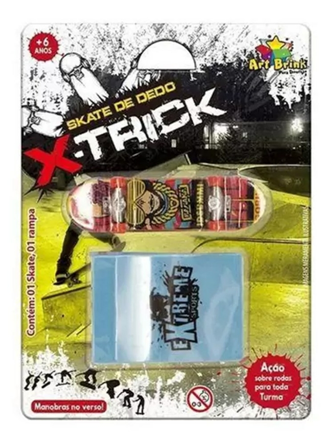 KIT 5UN Brinquedo Skate De Dedo Com Rampa Obstáculo X-Trick